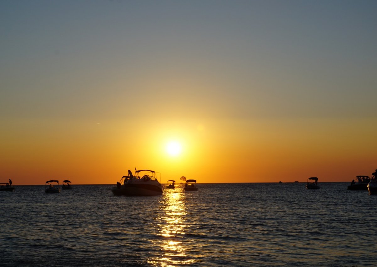 Stunning sunrises from your boat in Ibiza