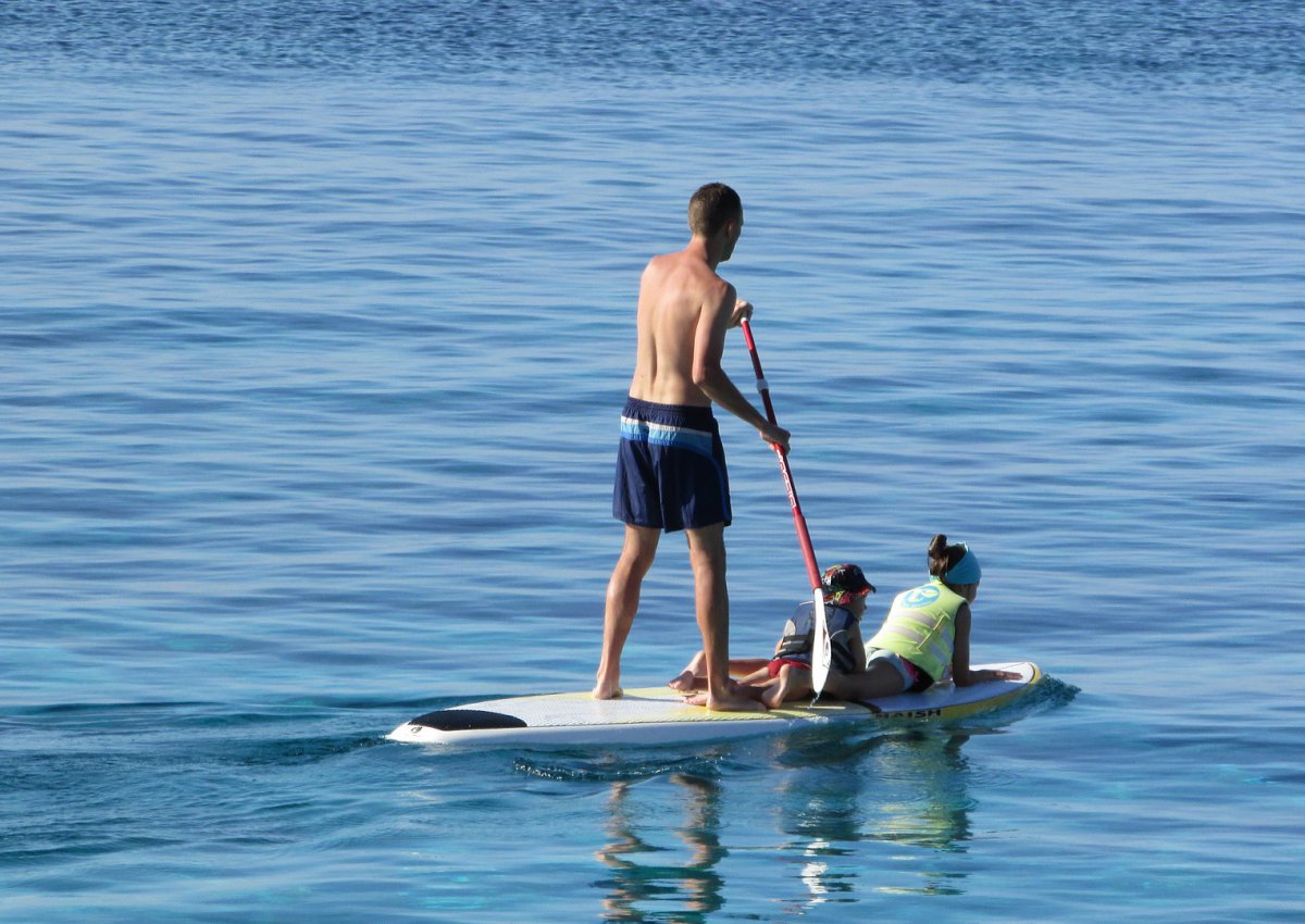 Did you know you can paddle surf when you hire a boat in Ibiza?