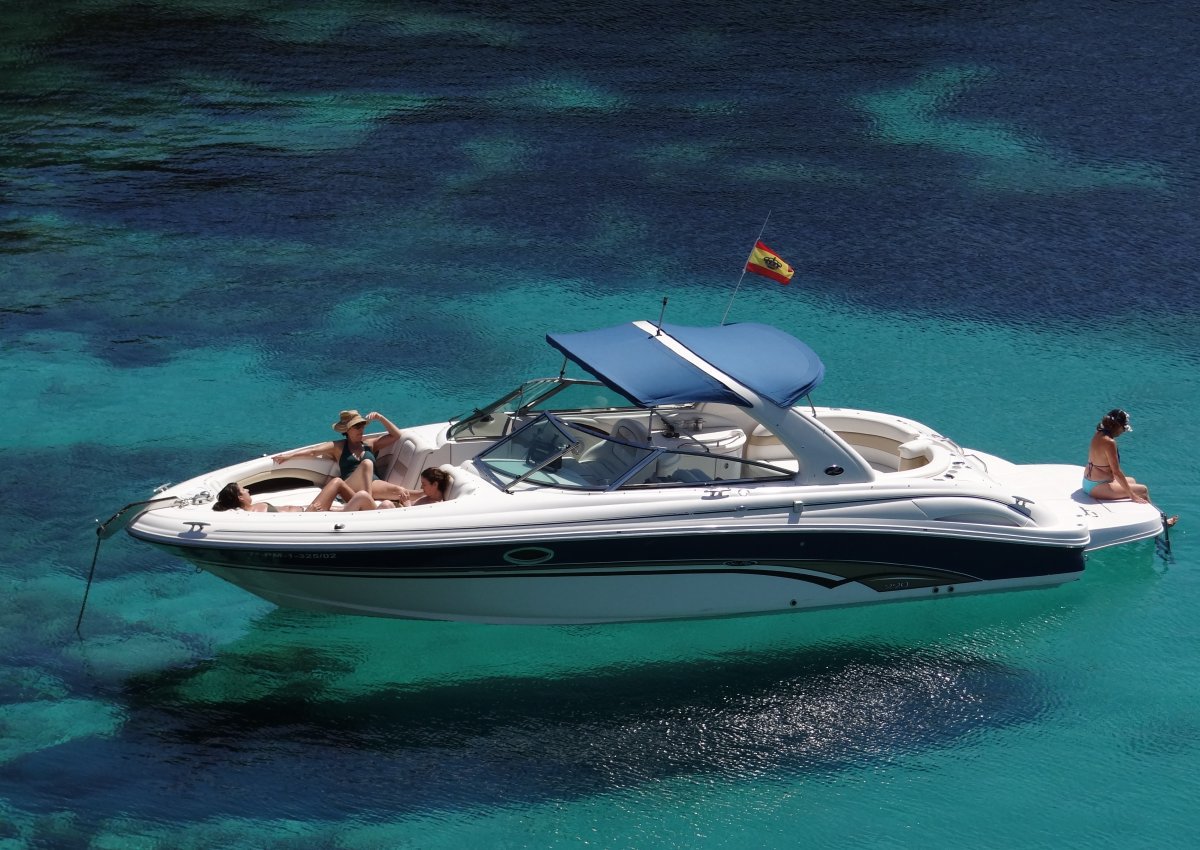 Sail around Ibiza and Formentera on a motor boat